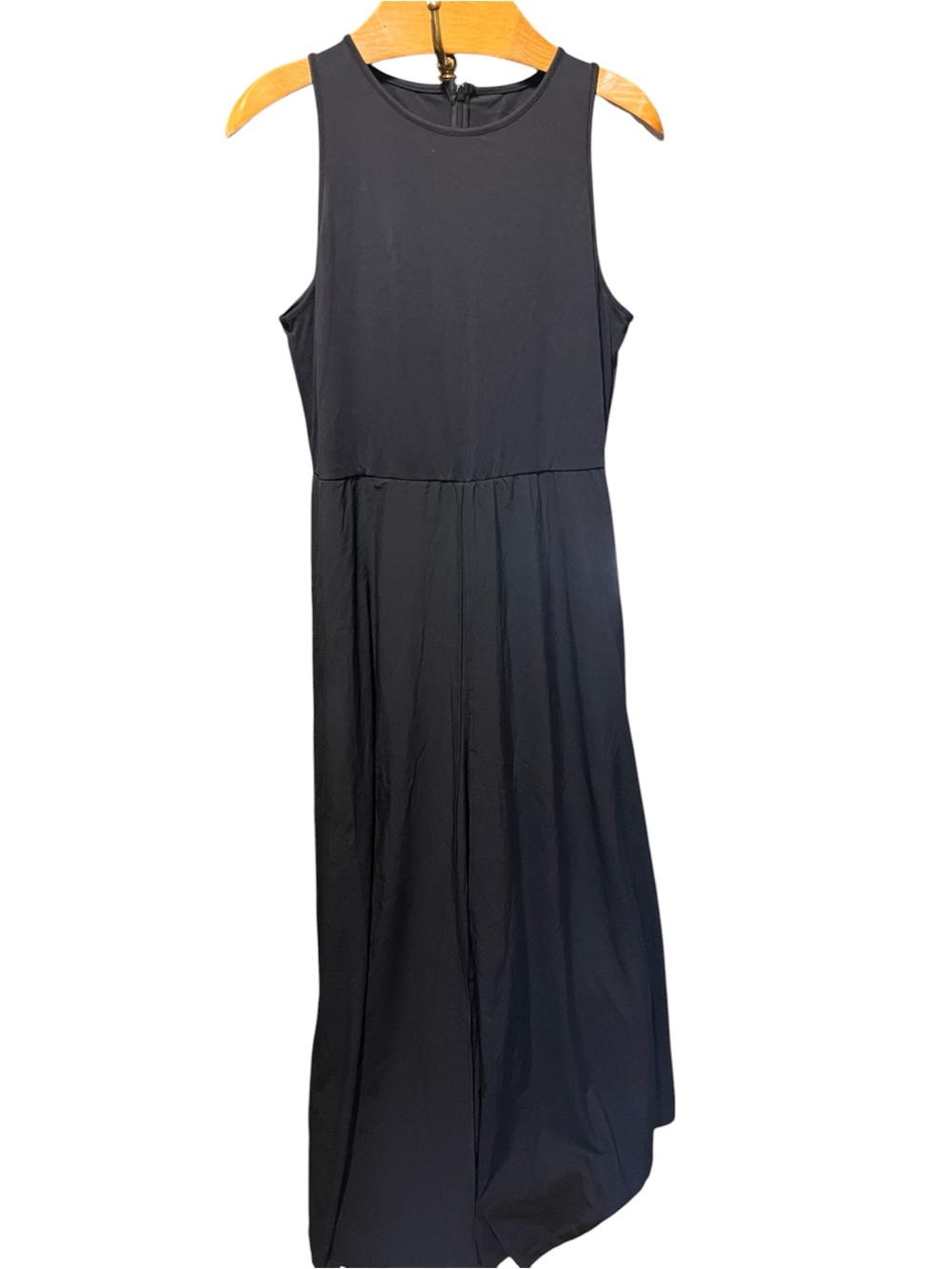 HALARA Black Breezeful Zipper Sleeveless Pocket Contrast Quick Dry Jumpsuit XL - Picture 6 of 14